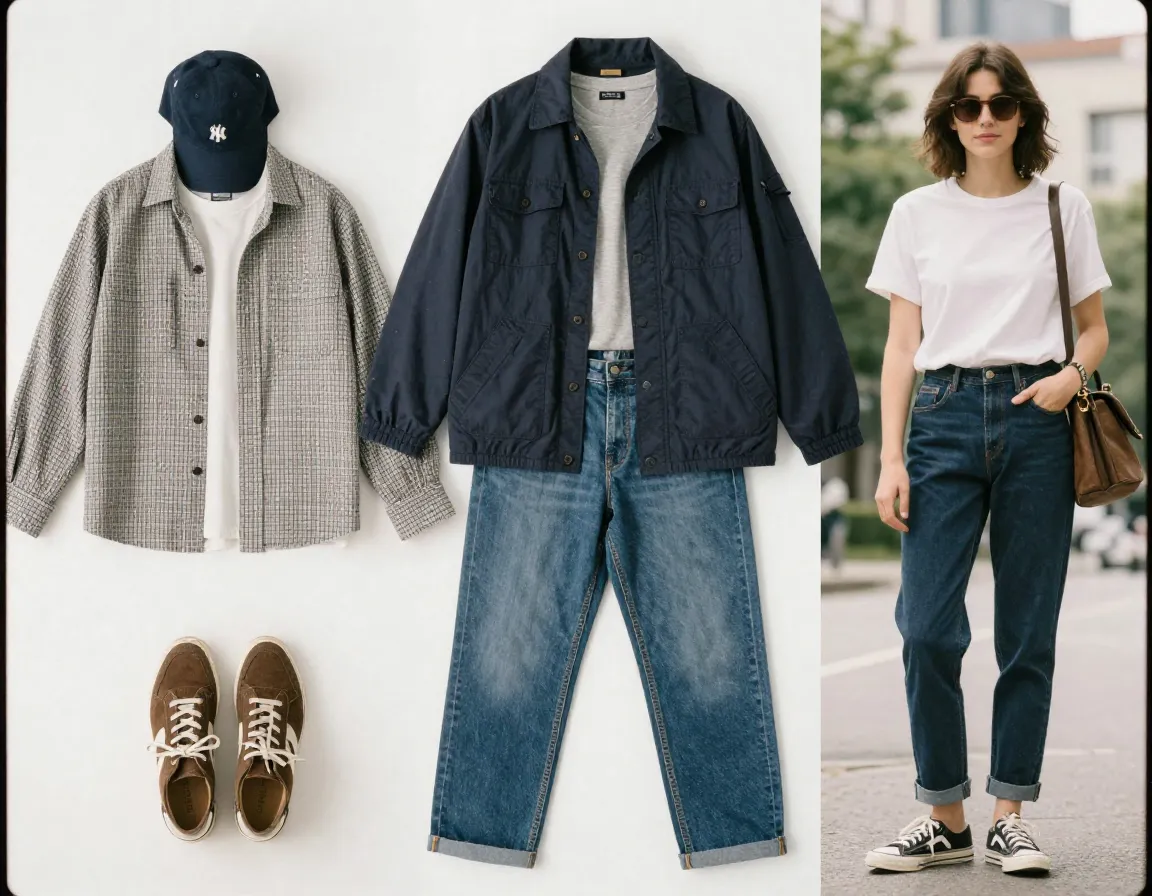 Casual chic weekend outfit coordination